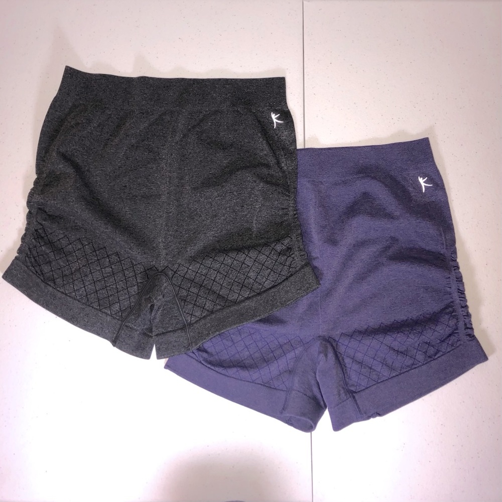 *2 PAIR* Danskin Now Spandex Workout Short Shorts
